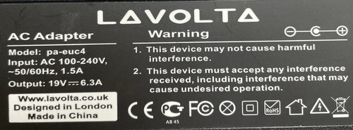 Lavolta 120w 19v pa euc4 - lavolta, pa-euc4